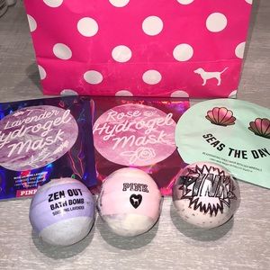 🌸VS PINK FACE MASK/BATH BOMB BUNDLE!🌺